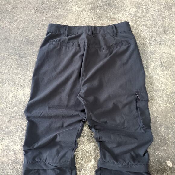 Rugged Exposure Pants Womens L Black Convertible Waterproof Cargo Zip Off - Picture 4 of 7